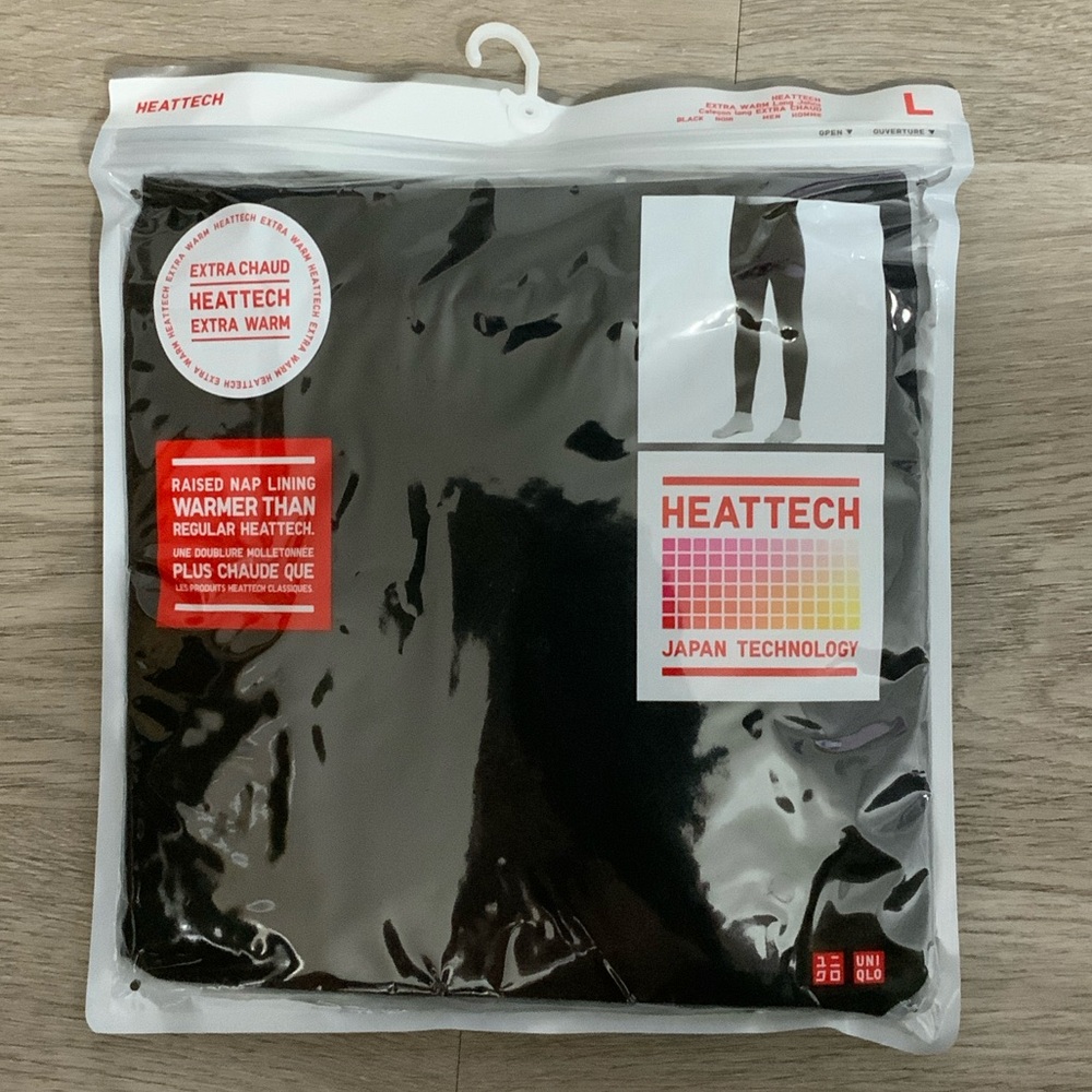 Uniqlo HEATTECH Extra Warm XL Men’s Long Johns in Black